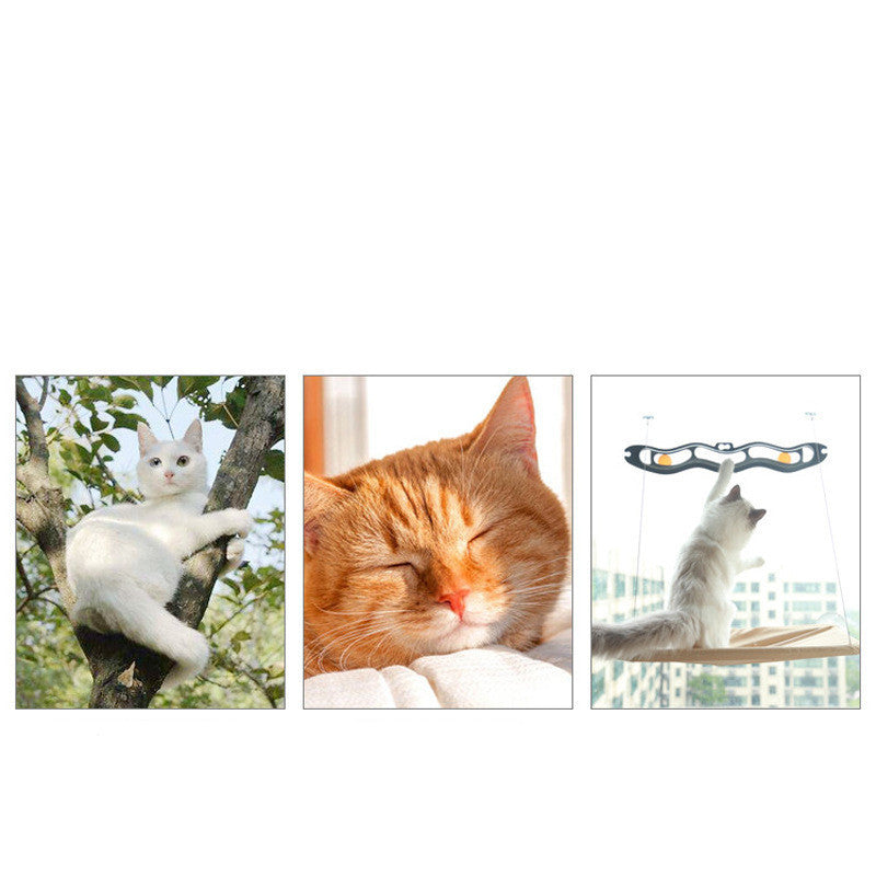 Pet Glimmer™ Cat Window Perch | Mess-Free Waterproof | Cat hammock for Large Indoor Cats