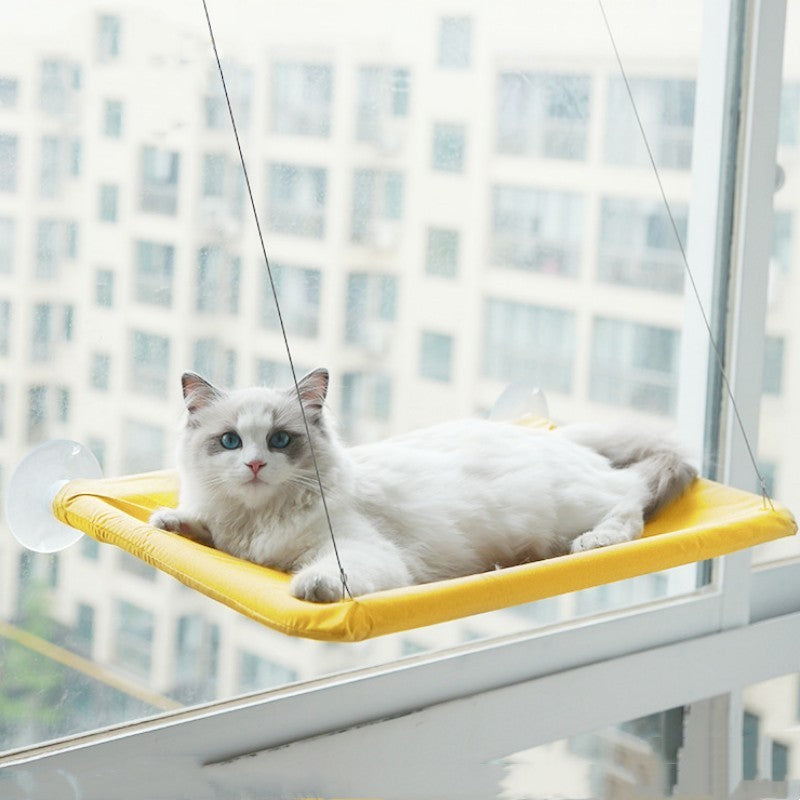 Pet Glimmer™ Cat Window Perch | Mess-Free Waterproof | Cat hammock for Large Indoor Cats