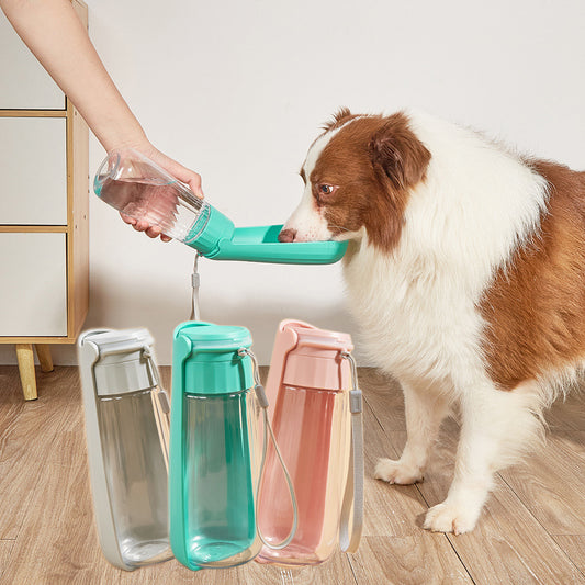 Pet Glimmer™ Portable Dog Water Bottle | Foldable, Leak Proof & Travel Friendly